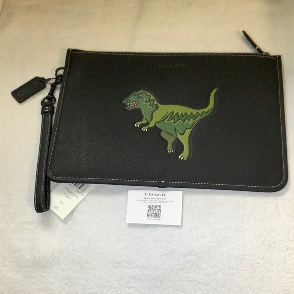 COACH CHARTER POUCH (large) WITH REXY,